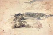 Anthony Van Dyck Hilly landscape with trees (mk03) oil